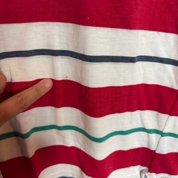 Vtg. single stitch Waterloo University striped tee - Picture 5 of 6